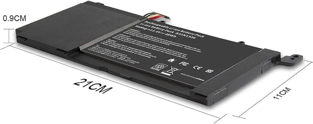 Alt view image 3 of 7 - Laptop Battery Compatible 11.4V 48Wh B31N1336 0B200-00450500 Laptop Battery Compatible for Asus VivoBook K551 K551L V551L V551L V551LA R553L R553LN R553LF S551 S55IL S551L N-1A