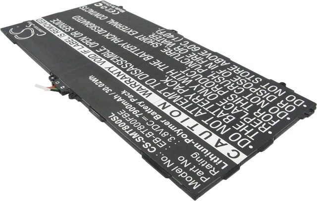 Alt view image 2 of 5 - 7900mAh Tablet Replacement Battery for Galaxy Tab S 10.5,10.5 LTE,SM-T800,T801,805,805C,T805Y,T807,T807A,T807P