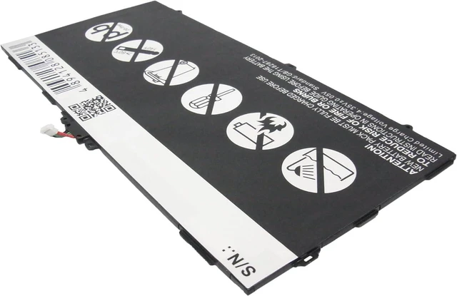 Alt view image 3 of 5 - 7900mAh Tablet Replacement Battery for Galaxy Tab S 10.5,10.5 LTE,SM-T800,T801,805,805C,T805Y,T807,T807A,T807P