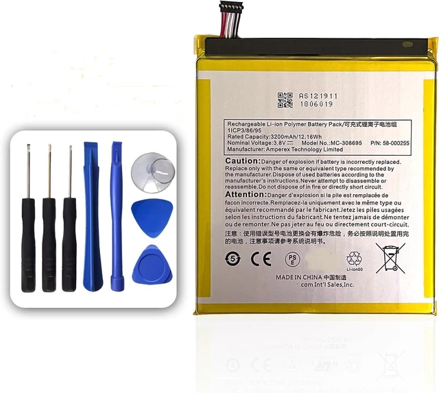 Main image of 3.8V 12.16Wh 3200mAh MC-308695 58-000255 Replacement Battery Compatible for ST28 Tablet (with 8 Pieces Repair Tools)