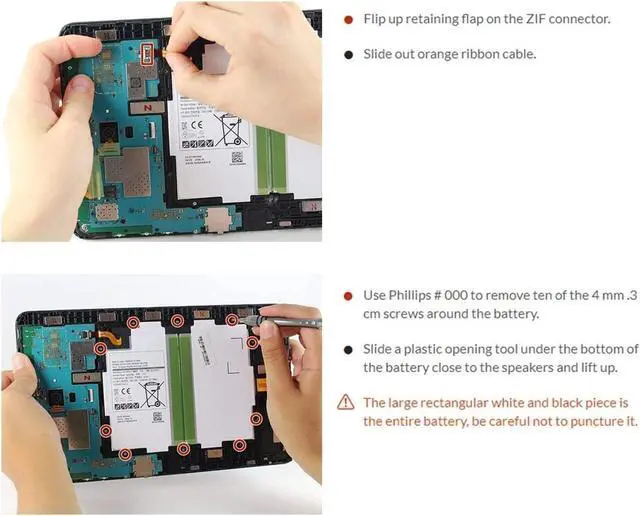 Alt view image 7 of 7 - EB-BT585ABE Compatible for Samsung Galaxy Tab A 10.1 2016 SM-T580 SM-T585 3G 4G LTE SM-P580 SM-P585 3G 4G LTE SM-T585C SM-T587 SM-T587P SM-P585Y EB-BT585ABA 7300mAh