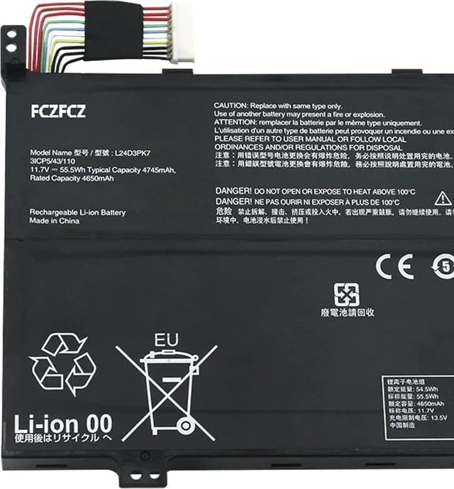 Alt view image 2 of 5 - L24D3PK7 Battery 55.5Wh 4745mAh Replacement for Lenovo Legion Go S 8APU1 83N6 /Legion Go S 8ARP1 83L3 Series SB11Q41112 5B11Q41113 L24M3PK8 SB11Q41111 5B11Q41110 11.7V 3-Cell