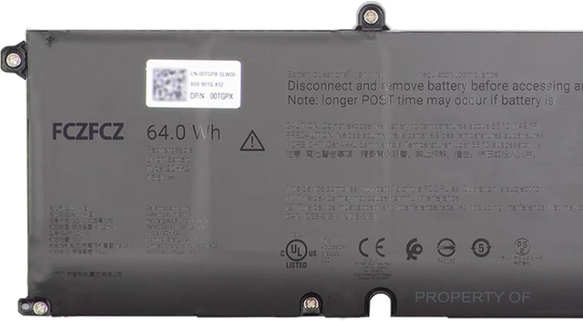 Alt view image 2 of 4 - 20HK2 Battery 64Wh 4102mAh Replacement for Dell Pro Max 16 MC16250 MC16255 Series P63GC 0P63GC 15.6V 4-Cell