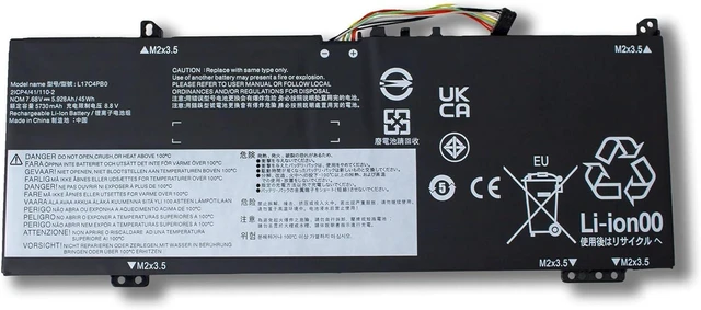 Main image of L17C4PB0 7.68V 45Wh/5928mAh for 14 15 IKBR ARR L17C4PB0 L17M4PB0 Battery