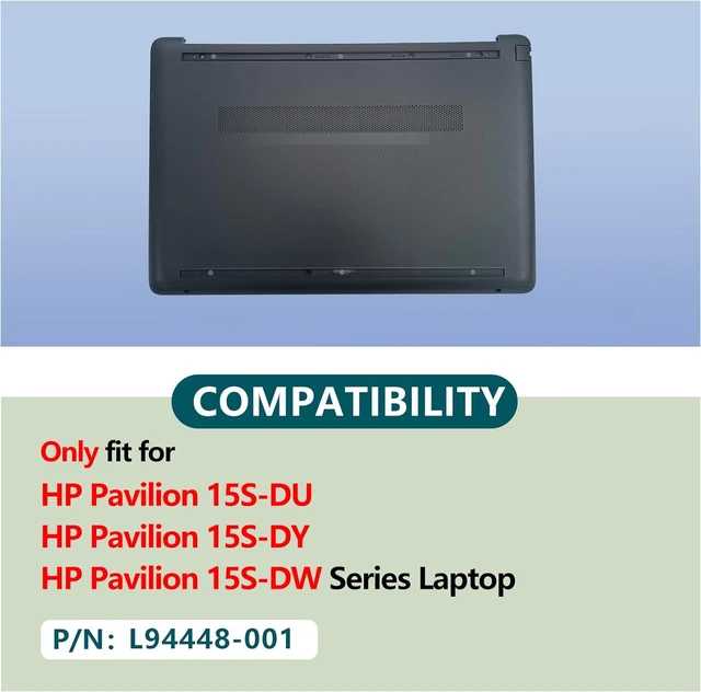Alt view image 2 of 7 - Replacement Laptop LCD Cover Back Rear Top Lid for 15S-DU 15S-DY 15S-DW M03725-001,L94448-001,L94450-001,M31084-001 (Gray)