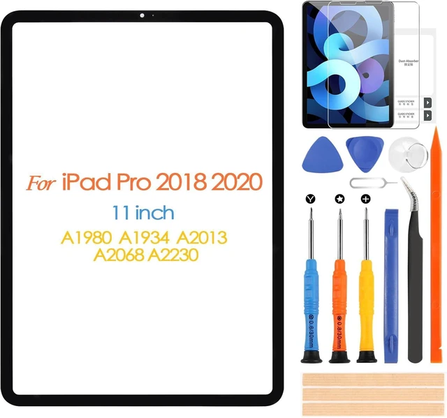 Main image of ARSSLY Screen Replacement for iPad Pro 11 1st Gen 2018/2nd Gen 2020 Front Glass Panel, 11 inch Front Screen Cover for A2013 A1934 A1980 A1979 A2068 A2230 A2228 A2231(NO Touch Digitizer & LCD Display)