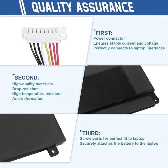 Alt view image 5 of 7 - ANTIEE C31N1517 Laptop Battery Compatible with VivoBook Flip TP301 TP301U TP301UA TP301UJ TP301UA-6200 TP301UA-6500 TP301UA-2C TP301UJ-1B Series 0B200-01840000 0B200-01840100