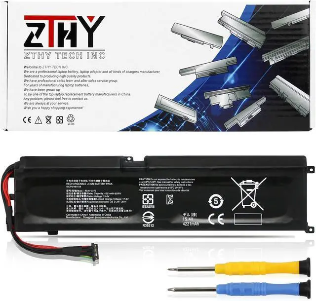 Main image of ZTHY RC30-0270 RZ09-03009 Laptop Battery Replacement for Razer Blade 15 Base 2018 2019 GTX 1660 Ti RZ09-0270 02705E76 02705J76 02705J75-R3J1 02705W75-R3W1 RZ09-0300 RZ09-03006 RZ09-03006E92 15.4V 65Wh