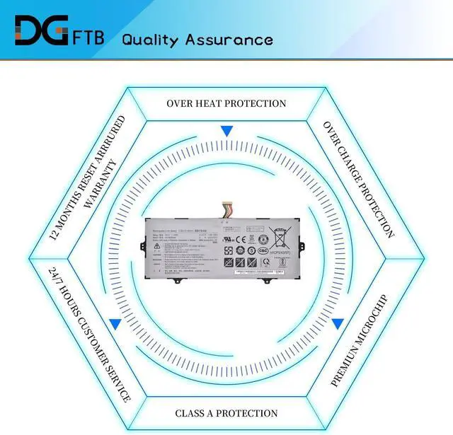 Alt view image 7 of 7 - AA-PBSN4AF New Replacement Battery for Samsung NP930SBE NT930SBE NP930SBE-K01CN NP930SBE-K01CN NP930SBE-K06CN NP930SBE-K06CN Series BA43-00391A 15.4V 54Wh/3500mAh 4-Cell (Not C11P1601)