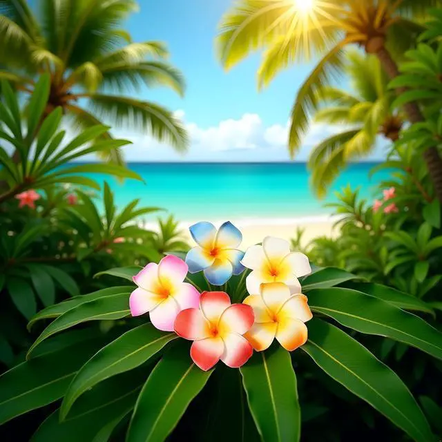 Alt view image 7 of 7 - 10Pcs Multicolor Hawaii Plumeria Flower Clips Hawaiian Flower Hair Barrettes Beach Party Hair Clips Artificial Tropical Flower Hairpins for Wedding 7cmClips and Barrettes