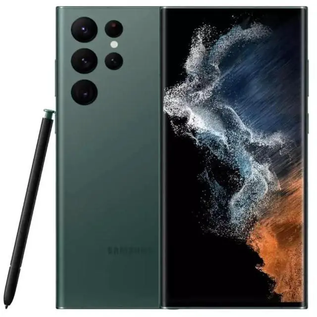 Main image of New Samsung Galaxy S22 Ultra 5G 128GB/ 256GB SM-S908U GSM CDMA Factory Unlocked Green 128