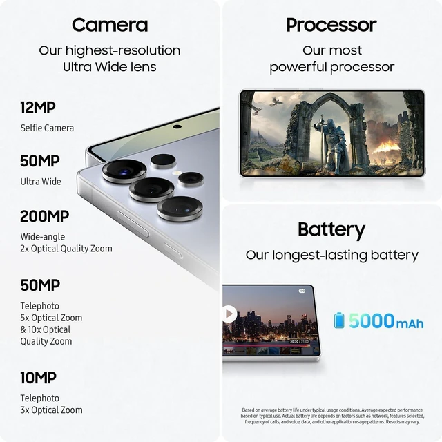 Alt view image 4 of 7 - SAMSUNG Galaxy S25 Ultra-256GB-Titanium Silverblue