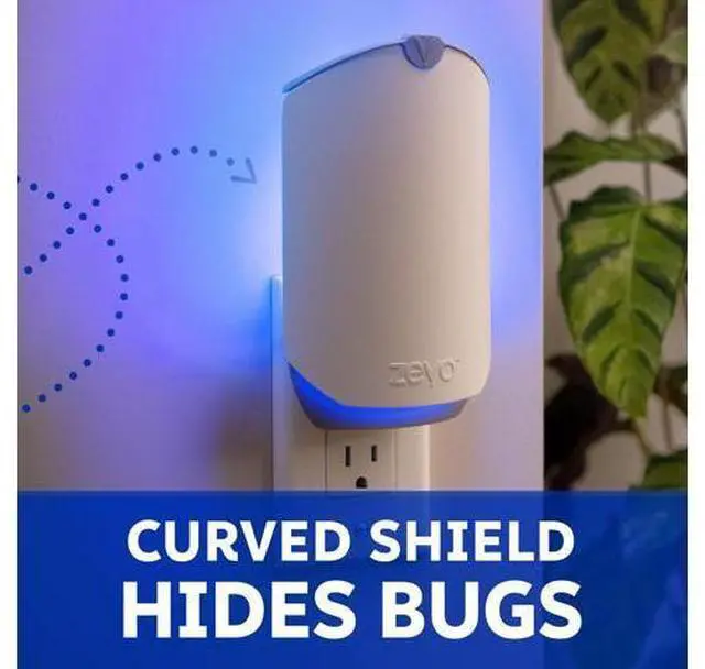 Alt view image 6 of 7 - Flying Insect Trap & 3 Refill Cartridges - Plug in Fly Trap & Indoor Bug Catcher for Gnats, House & Fruit Flies - Blue & UV Light Technology, Mess-Free Alternative to Bug Zapper