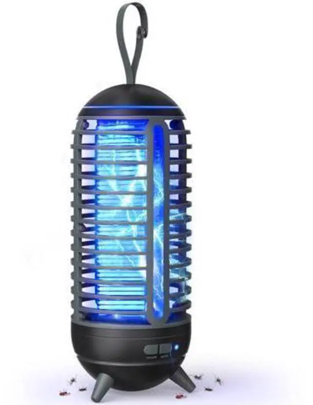 Main image of Cordless Bug Zapper Outdoor Rechargeable 2 in 1 Wireless Mosquito Killer Lamp 2500mAh Bug Zapper Electric Trap Ideal Fly Zapper Indoor for Patio, Home, Backyard, Yard, Garden, Campsite (Black)