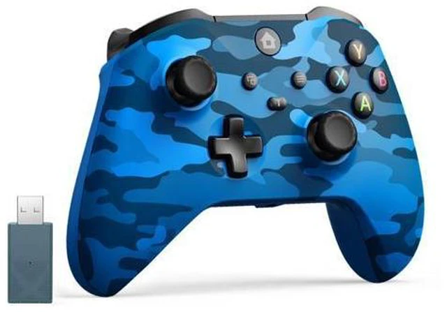 Main image of Xbox Wireless Controller: Hall Joysticks & Triggers, 2.4G, Turbo, Dual Vibration, 3.5mm Jack. Compatible with Xbox, PC, Android Blue Camo