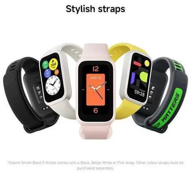 Alt view image 3 of 7 - Smart Band 9 Active Global Version 1.47'' Display 18-Day Battery Life Modes All-Day Health and Fitness Monitoring 5ATM (Black)