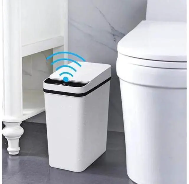 Main image of Bathroom Smart Touchless Trash Can 2.2 Gallon Automatic Motion Sensor Rubbish Can with Lid Electric Narrow Small Garbage Bin for Kitchen, Office, Living Room, Toilet, Bedroom, RV