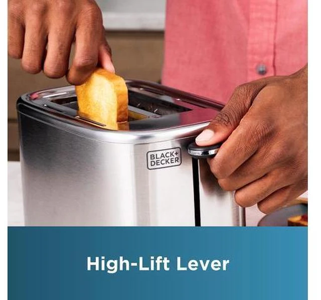 Alt view image 3 of 7 - 2-Slice Toaster with 7 Toast Shade Settings, Extra-Wide Slots for Bagels, Stainless Steel Exterior Finish
