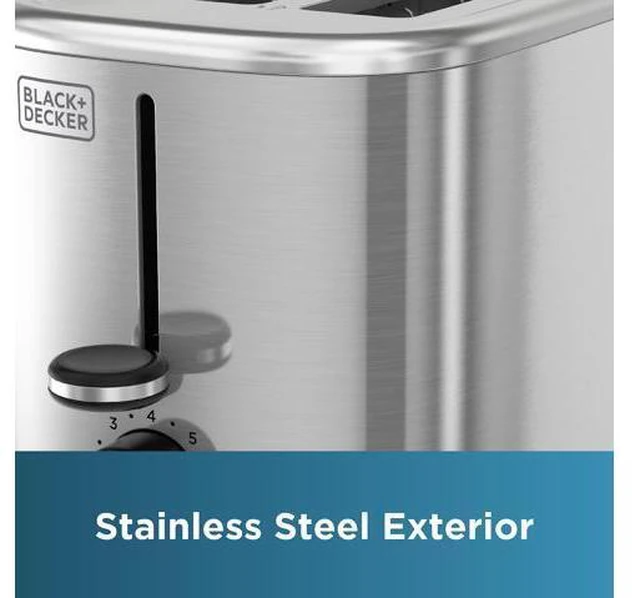 Alt view image 4 of 7 - 2-Slice Toaster with 7 Toast Shade Settings, Extra-Wide Slots for Bagels, Stainless Steel Exterior Finish