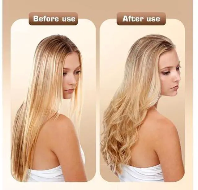 Alt view image 7 of 7 - Curling Iron, 2 in 1 Hair Straightener and Curler, 1.25 Inch Ceramic Curling Wand with Adjustable Temperature, Dual Voltage for All Hair Types, Anti-Tangle for Long-Lasting Curls and Straight