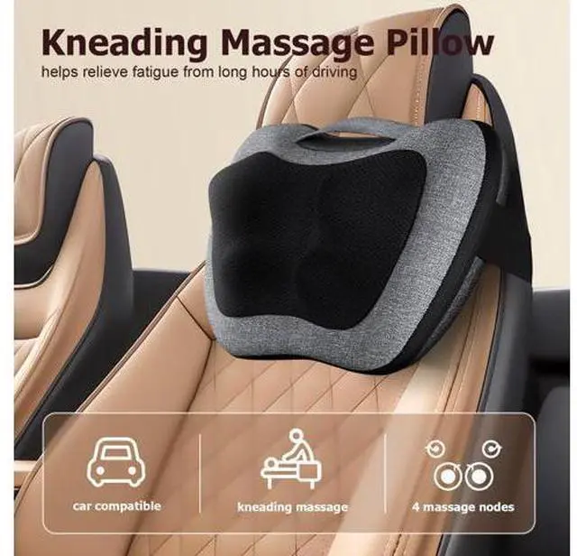 Alt view image 4 of 7 - Shiatsu Back Massager with Heat Deep Tissue Massage for Neck, Shoulder, Leg, Upper & Lower Back Pain Relief, Electric Kneading 3D Massage Pillow Gifts for Men Women Dad, Mom, Christmas