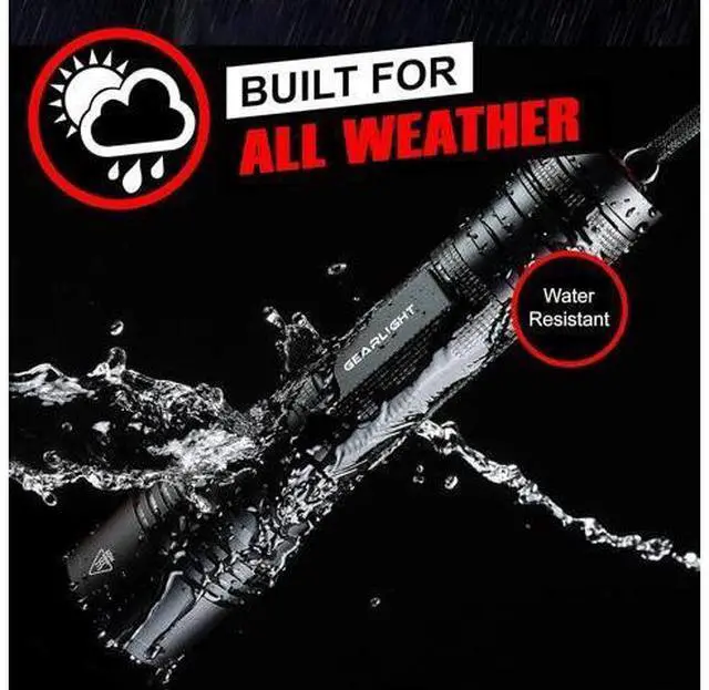 Alt view image 4 of 7 - LED Flashlight High Lumens, Tactical Flashlight Battery Powered (Batteries Not Included), Bright Handheld Flashlight for Camping, Hunting, Home, Security, Hiking, Walking at Night & Emergency Use