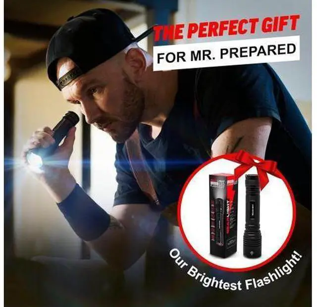 Alt view image 3 of 7 - LED Flashlight High Lumens, Tactical Flashlight Battery Powered (Batteries Not Included), Bright Handheld Flashlight for Camping, Hunting, Home, Security, Hiking, Walking at Night & Emergency Use