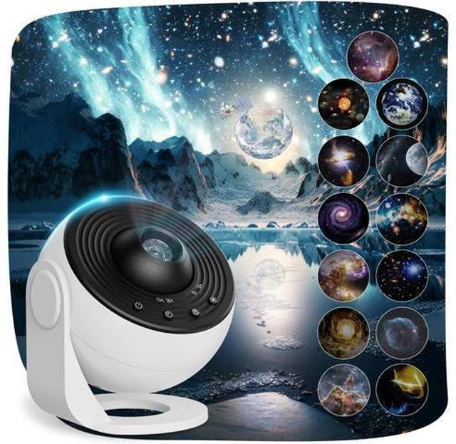 Main image of Planetarium Projector Pro for Bedroom, 13 in 1 Star Projector Galaxy Light, Ceiling Night Light Milky Way Mood Lighting with Timer, LED Space Galaxy Lamp Bedroom Room Decor for Adults Kids - White