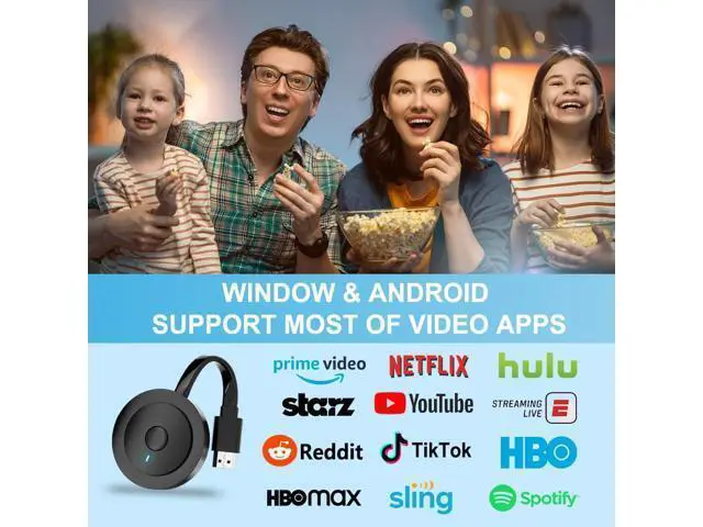 Alt view image 4 of 7 - 4K Wireless HDMI Display Adapter, SOCLLLife Screen Mirroring Dongle for i-Phone, i-Pad, Android, Windows, Laptop to HDTV/Projector/Monitor, Support Airplay, Miracast, DLNA for Casting Video & Audio