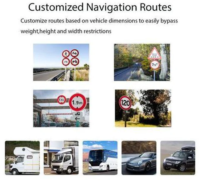 Alt view image 3 of 6 - 7'' GPS Navigator for Car Truck RV - 2026 North America Maps Free Lifetime Updates, Touchscreen Navigation System, Speed & Red Light Warning, Turn-by-Turn Voice Guidance, for All Cars (Blue)