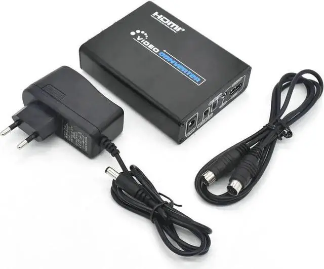 Alt view image 4 of 7 - 3RCA CVBS Composite & S-Video R/L Audio to HDMI Converter Adapter Support 720P/1080P with 3RCA S-Video Cable for NES SNES N64 PS2 PS3 HDTV