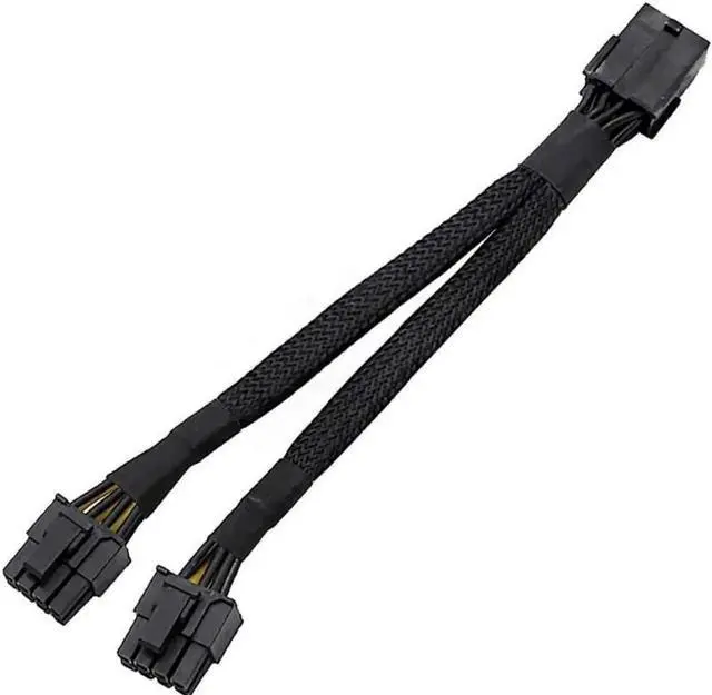 Main image of Pin PCI Express Graphics Video Card GPU VGA 8 Pin Female to Dual GPU 8Pin (6+2) Pin Male GPU 8 pin Splitter Power Extension Cable 8 Pin GPU molex