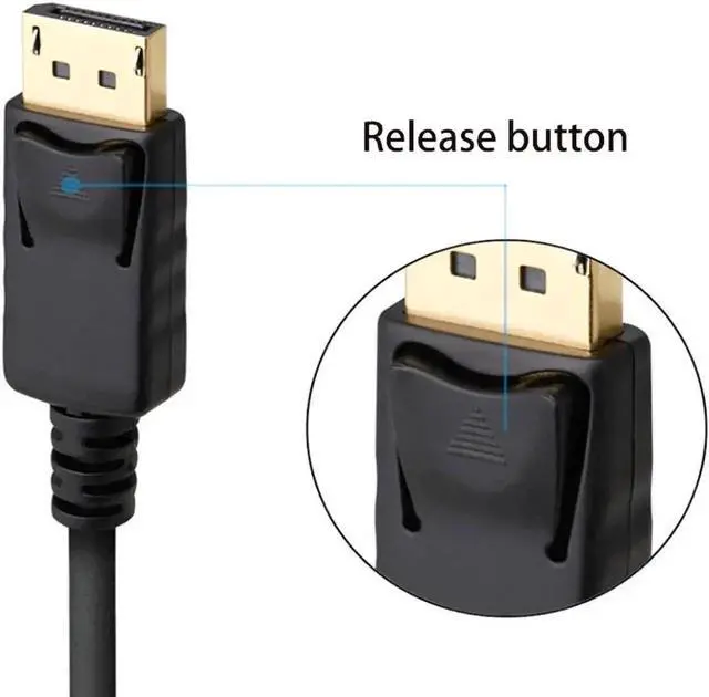 Alt view image 5 of 5 - DP to DP 4K high-definition cable Displayport cable male to male computer connection cable DP to DP cable high-definition cable