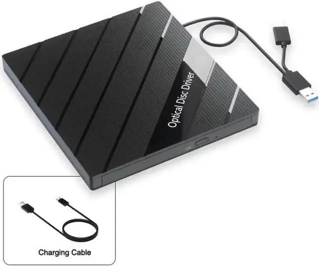 Alt view image 5 of 6 - External Blu Ray Drive, Portable Bluray Player Writer Reader, CD Burner with USB 3.0 USB 2.0 Ports & SD Card, DVD & CD-ROM +/-RW, External Blu-Ray Drives for PC Laptop Desktop Windows Mac Linux