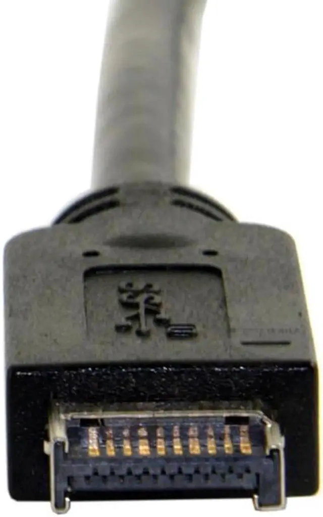 Alt view image 3 of 3 - QURO USB C Header Cable USB 3.1 Front Panel Header to USB-C Type-C Female Extension Cable 40cm with Panel Mount Screw USB C to USB3.1