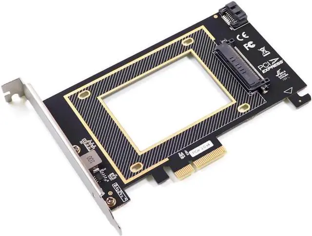 Main image of QURO PCIE Riser PCI Express X16 to U.2 SFF8639 Adapter NVMe SSD Expansion Card U.2 SAS SSD SATA 7+15 SSD 2.5-Inch Solid State