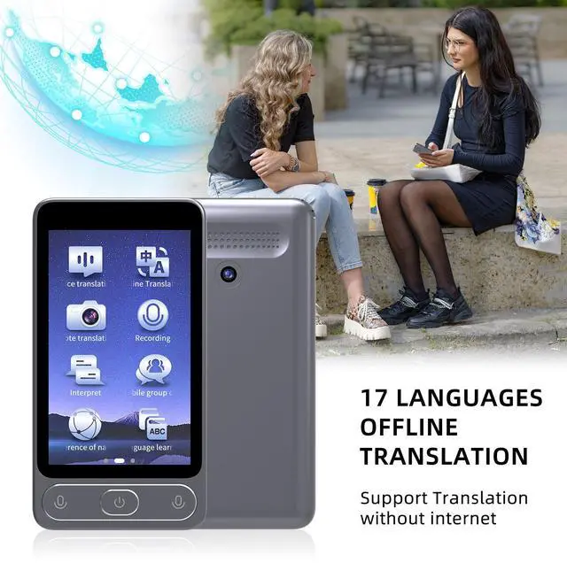 Main image of QURO New Arrival D10 138-Language Audio Voice Translator Desktop Smart AI Photo Translation Android OS Touch Screen Recording Offline