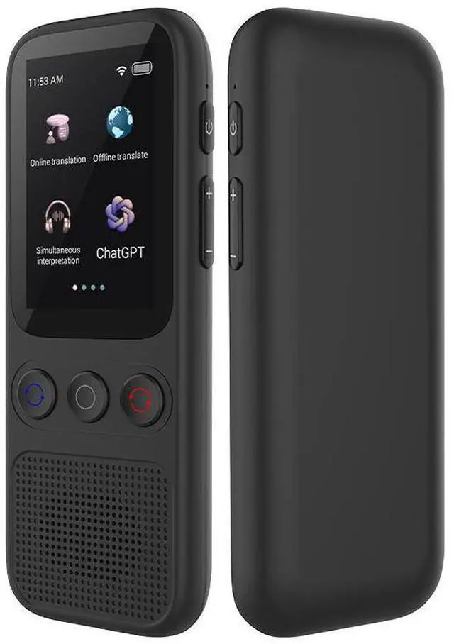 Main image of QURO AI Instant Voice Translator Touch Screen Offline Translation Wifi Bluetooth Type C 32GB 1000mAh Battery Recorder