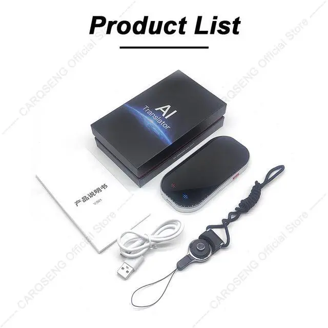 Alt view image 4 of 6 - QURO Portable Smart AI Voice Translator Device IPS Display APP Online Offline Photo Translation 144 Languages Instant Translator