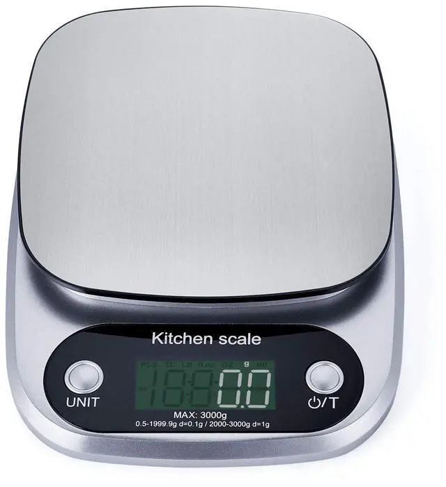 Main image of QURO Premium Stainless Steel Digital LCD Kitchen Scale High Precision Electronic Weighing Scales
