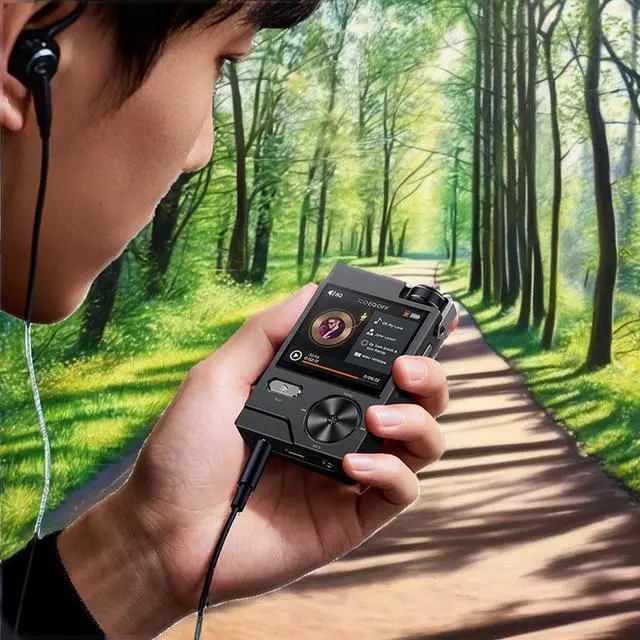 Alt view image 3 of 4 - QUROHiFi Music MP3 Player Hi-Res DSD256 Lossless for 5.3 64GB >20 Hours Sport Portable Mini Walkman with EQ Equalizer
