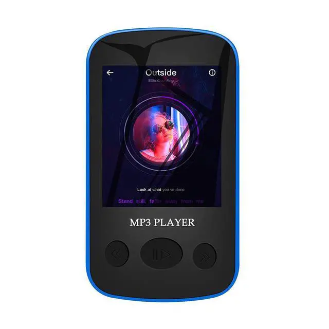 Alt view image 2 of 6 - QURO Small 1.7 Inch TFT Screen Walkman MP3 Player FM Radio Sports Clip Wireless Recording Max 128GB TF Card Storage