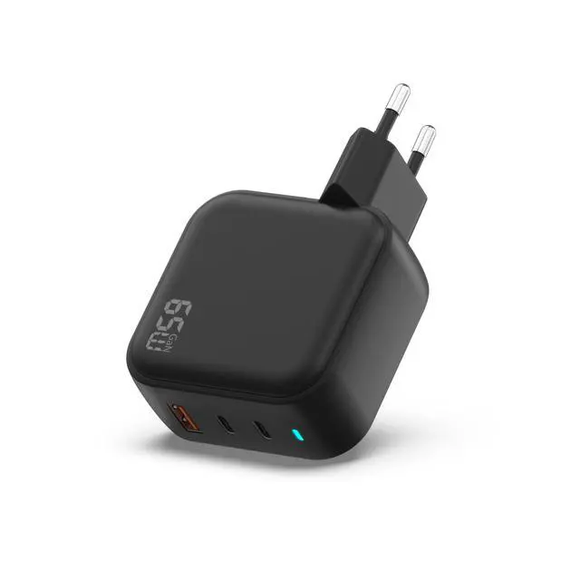 Main image of 65W USB C Desk Charger with New Design Electric Power Supply Adapter EU Plug GAN QC3.0 Function 5V/3A Output