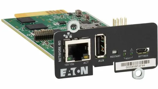 Alt view image 2 of 6 - Eaton Network Card-M3 - Remote management adapter - Gigabit Ethernet x 1