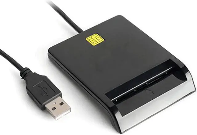 Alt view image 3 of 5 - USB 2.0 480Mps Smart Card Reader SIM/ IC/CAC/ DNIE /ATM ID /Tax/Bank Card Reader High Quality Black