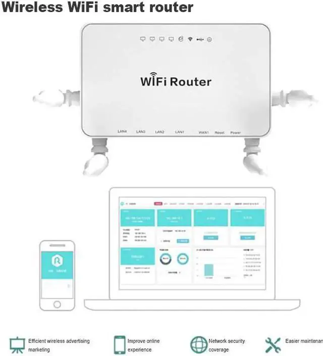 Alt view image 3 of 5 - router ADSL2+Modem router WIFI Router English Firmware 300M WIFI Router with USB 2.0 Port