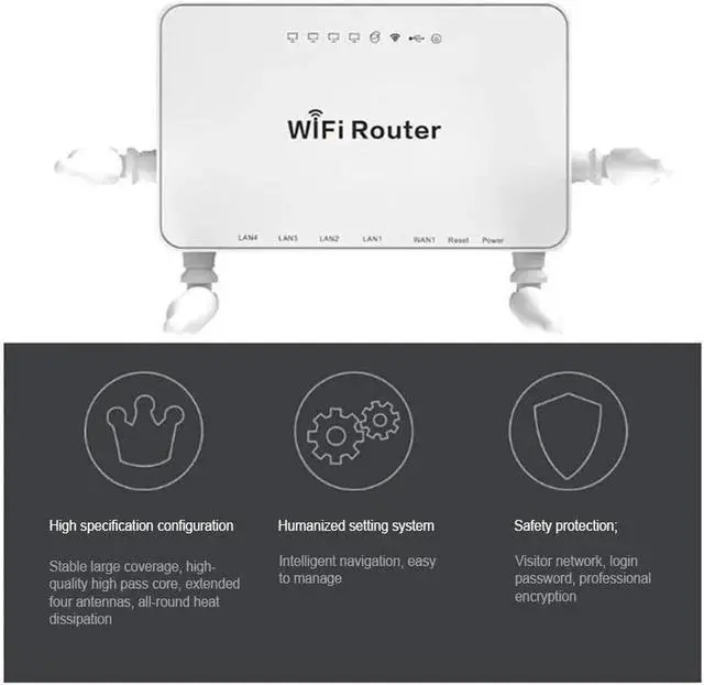 Alt view image 4 of 5 - router ADSL2+Modem router WIFI Router English Firmware 300M WIFI Router with USB 2.0 Port