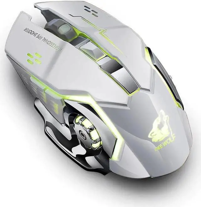 Main image of 2.4G Wireless Silent Gamer Mouse LED Backlit USB Optical Ergonomic Rechargeable Gaming Mouse for PC Notebook Gamer Mouse