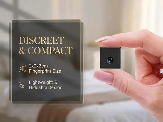 Alt view image 4 of 7 - 2025 Upgraded Mini Camera 5G WiFi Indoor Security 4K Nanny Cam for Home with App Control Motion Detection & Night Vision Wireless Rechargeable Baby Pet Camera