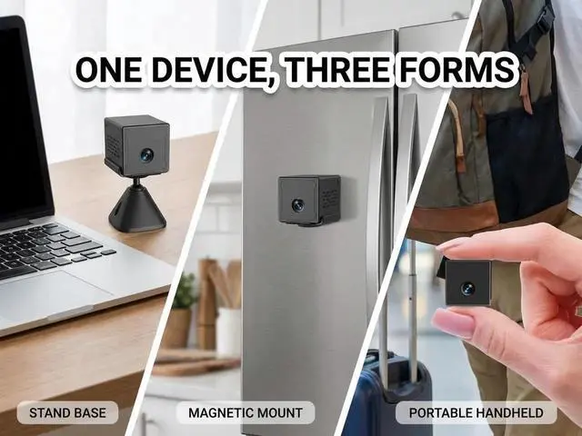 Alt view image 5 of 7 - 2025 Upgraded Mini Camera 5G WiFi Indoor Security 4K Nanny Cam for Home with App Control Motion Detection & Night Vision Wireless Rechargeable Baby Pet Camera